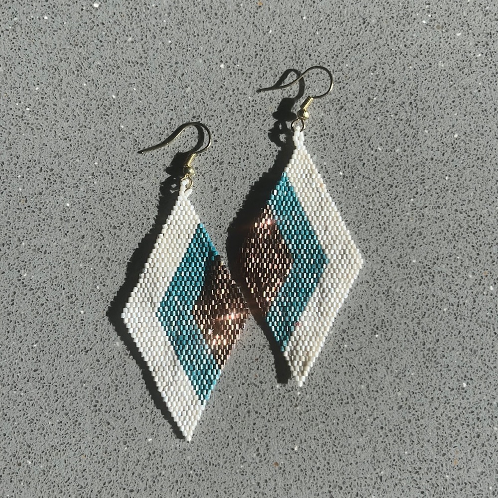 BEAUTIFUL, SPARKLY beaded earrings from INK & ALLOY